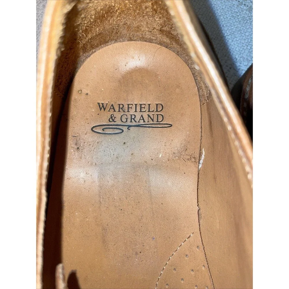Warfield & Grand Men’s Dress Shoes Size 10.5 M Brown Leather Formal Business